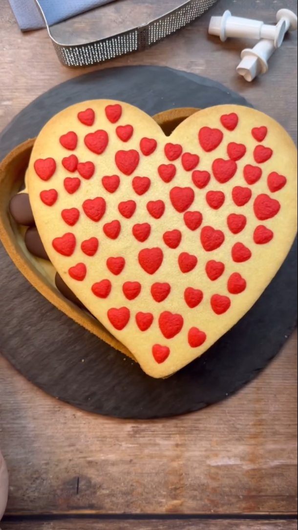 Easy Raspberry Heart Puff Pastries