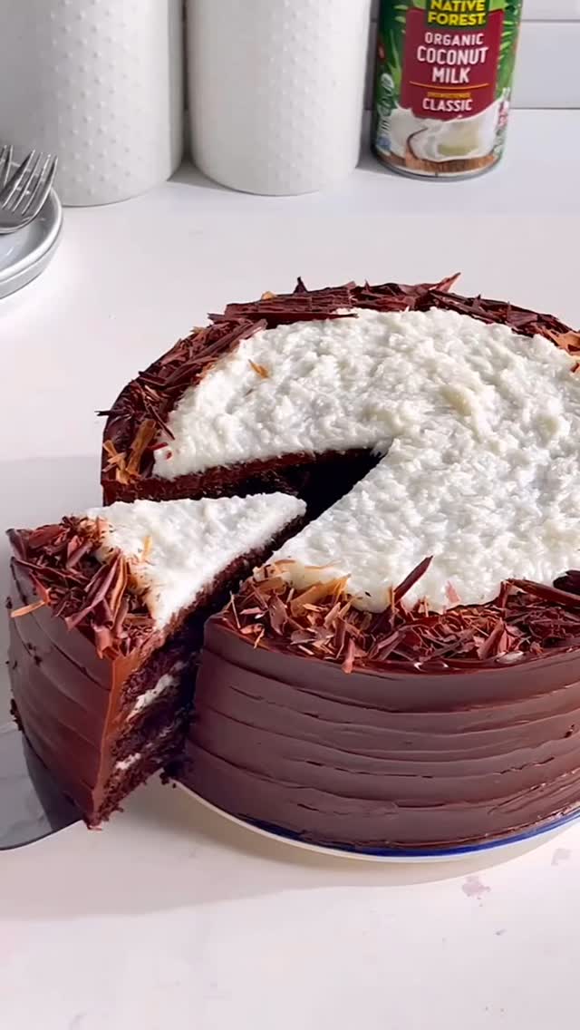 Vegan Chocolate Coconut Bounty Cake