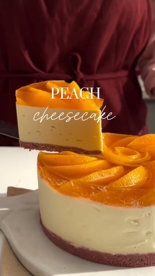 Vegan No-Bake Peachy Keen Cheesecake
