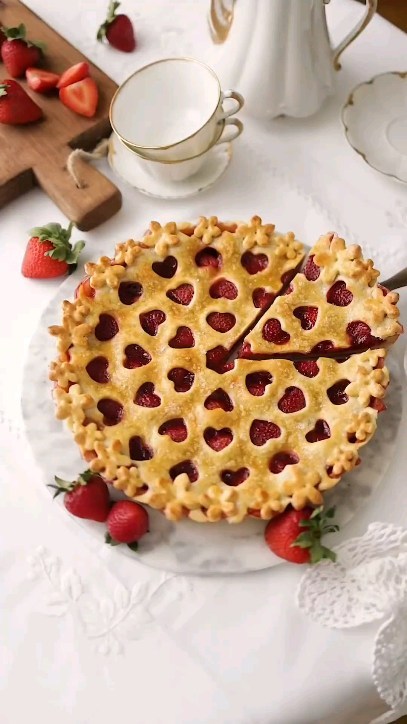 Strawberry Bliss Pie Dessert