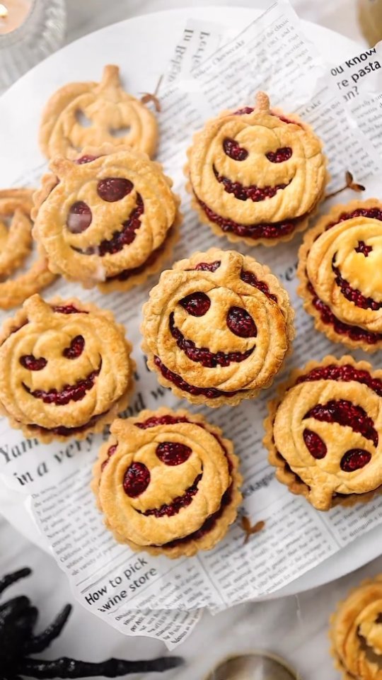 Halloween Berry Chia Jam Pies