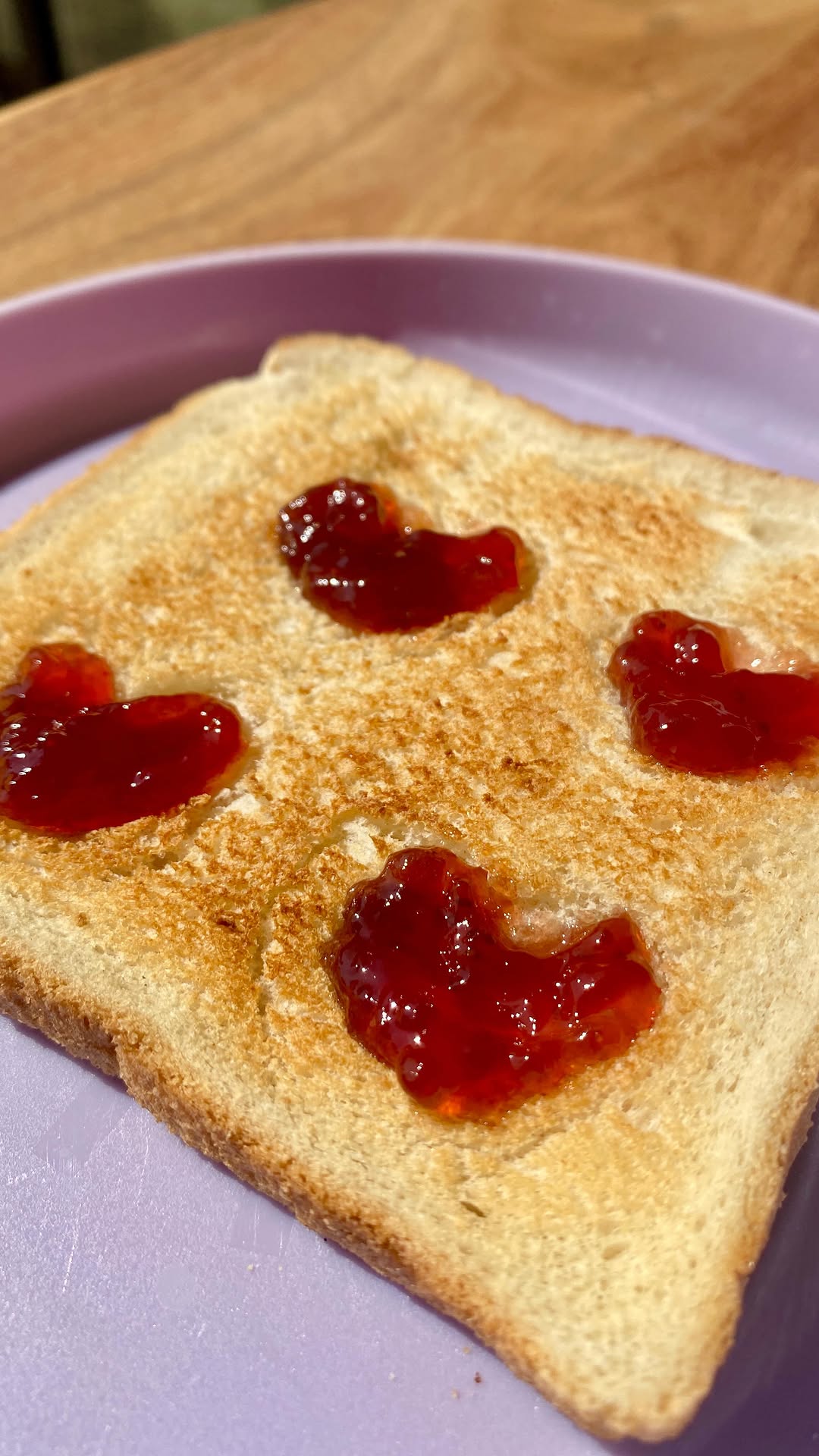 Queen of Hearts Jam Toast