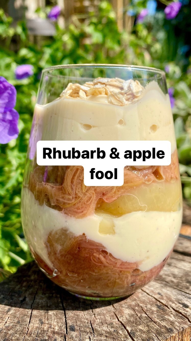 Rhubarb and Apple Fool