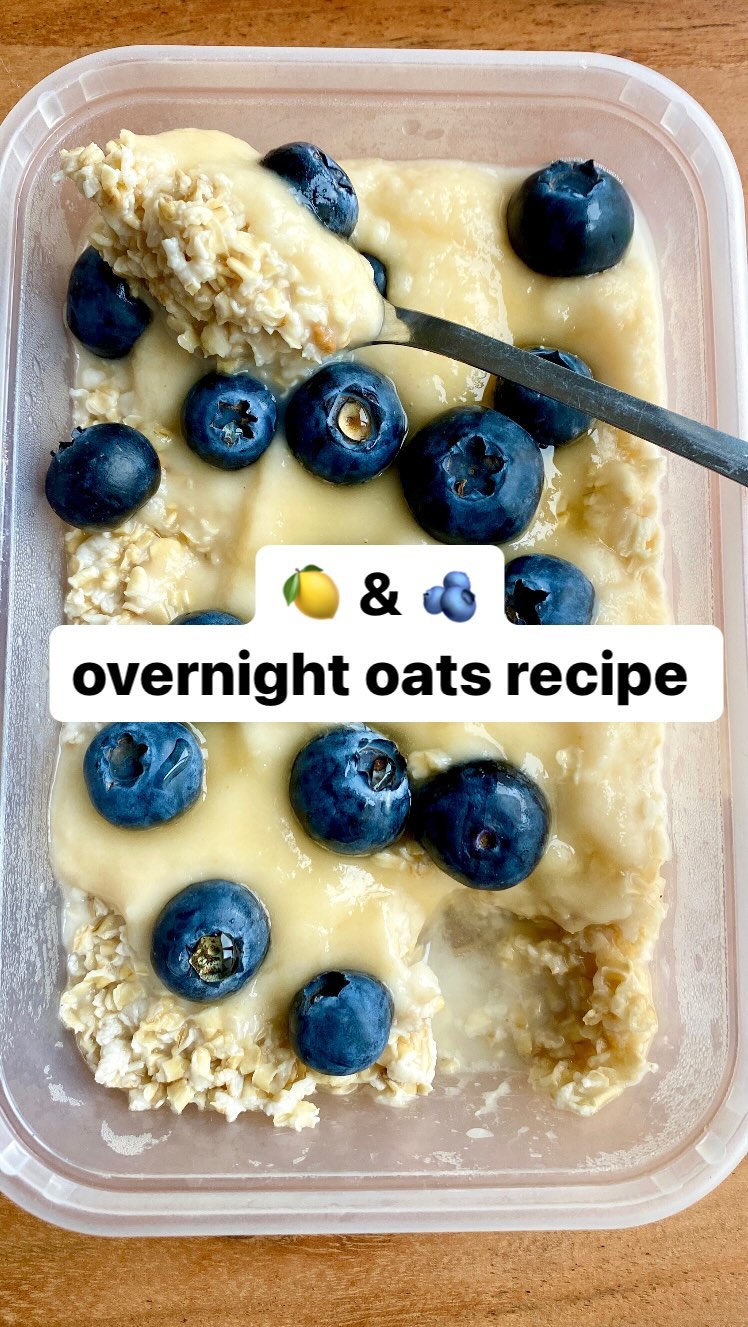Lemon and Blueberry Overnight Oats