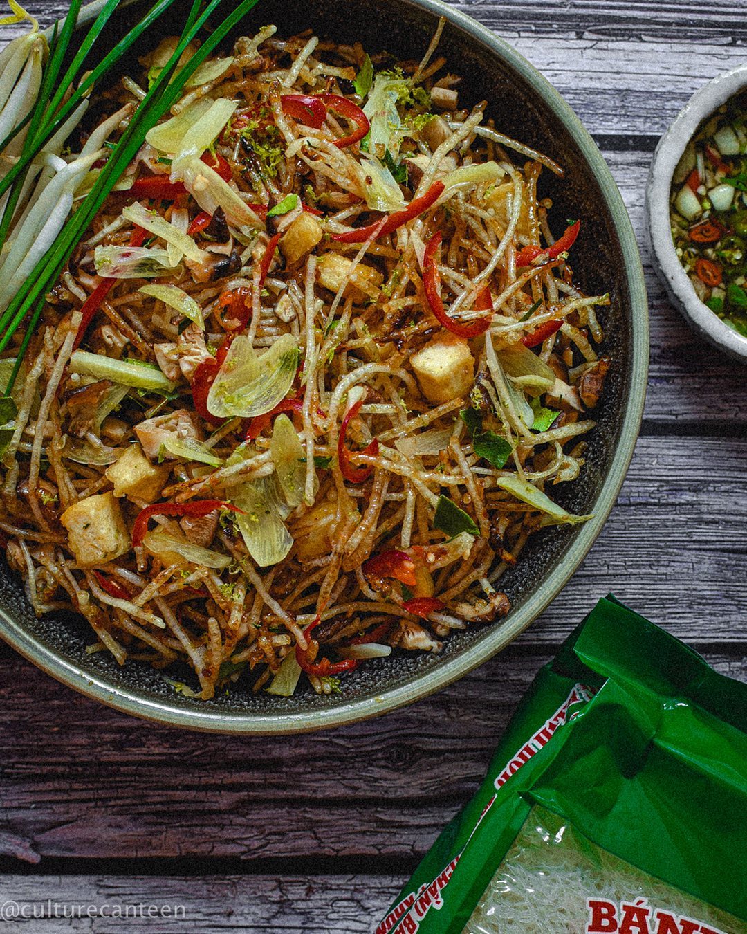 Crispy Rice Noodles in Sweet and Sour Sauce