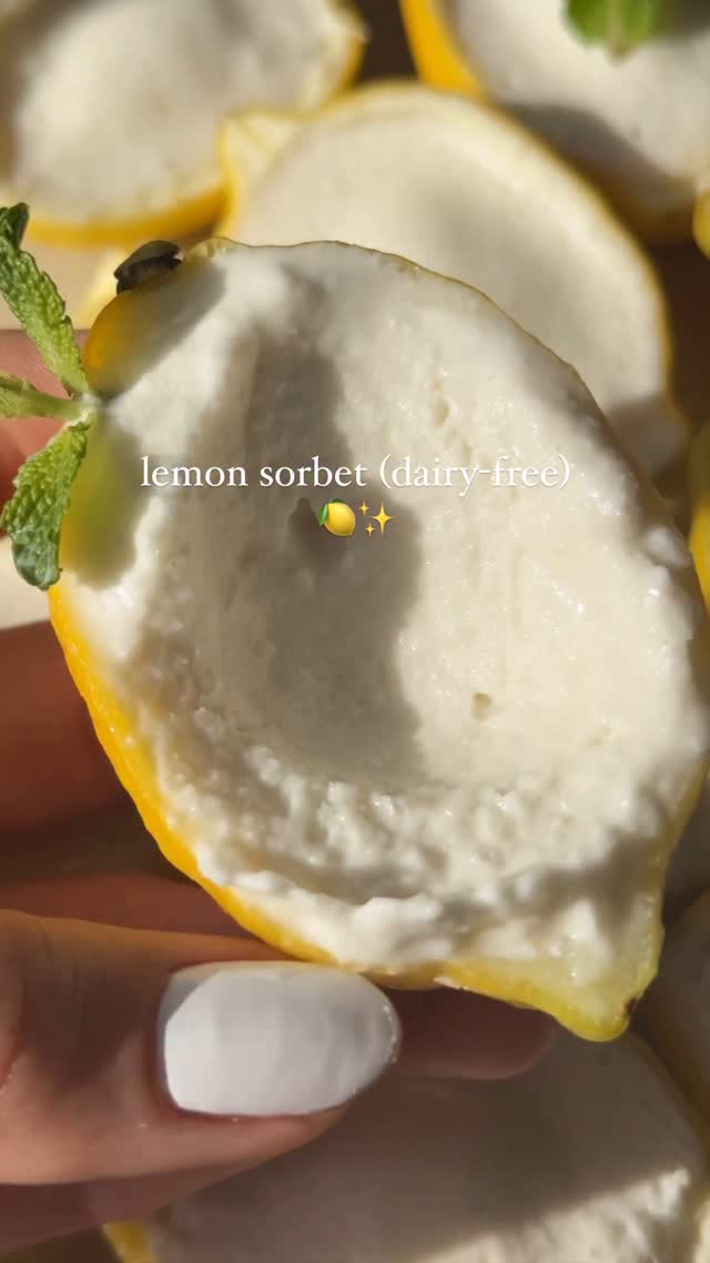 Homemade Dairy-Free Limoncello Sorbet