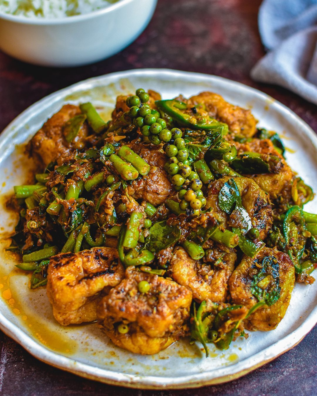 Thai Phat Prik King Tofu Stir-Fry
