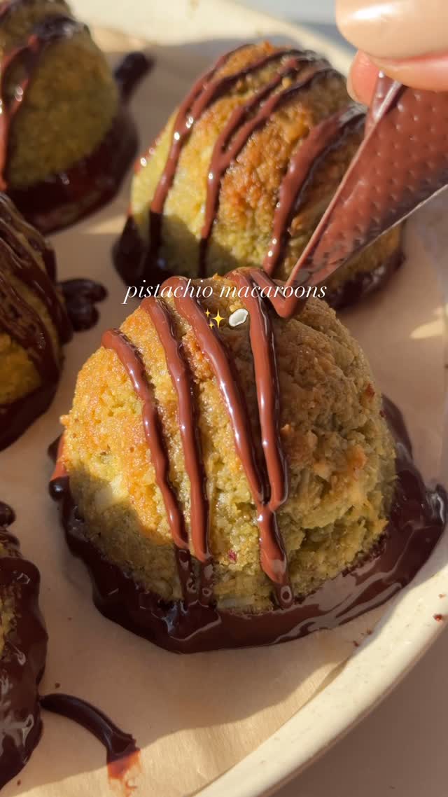 Pistachio and Coconut Macaroons