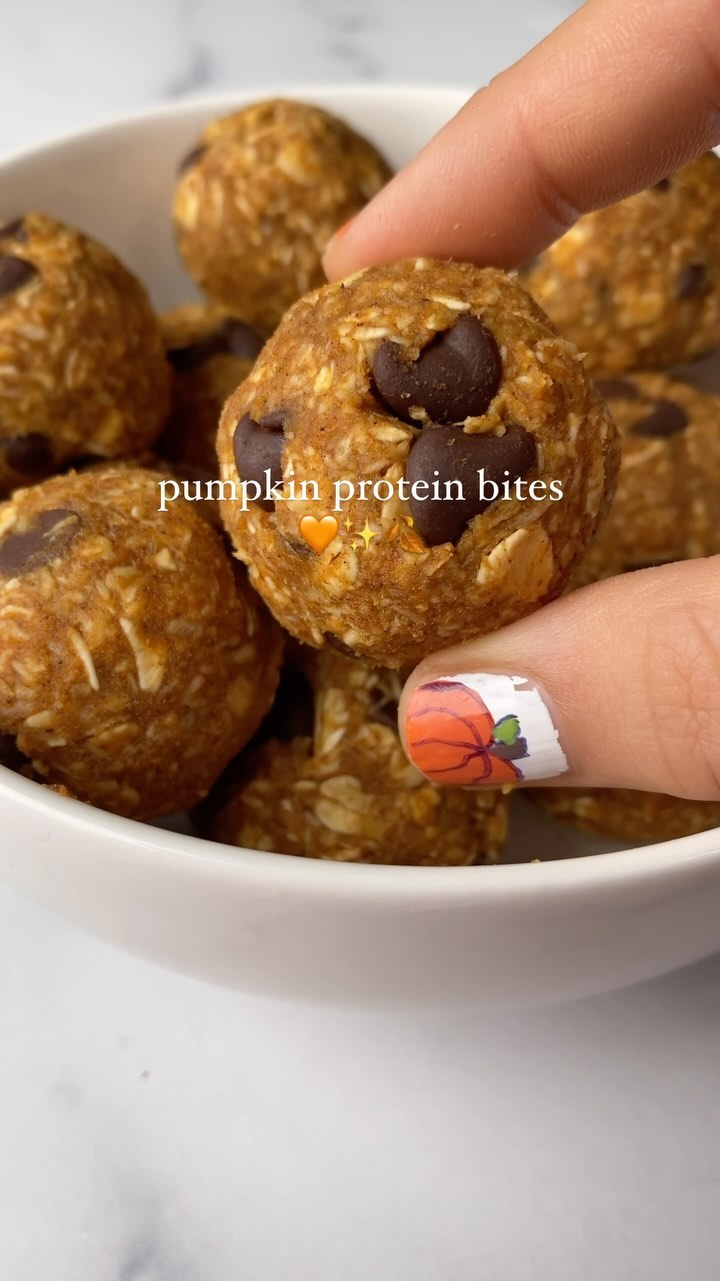 Pumpkin Protein Oat Bites