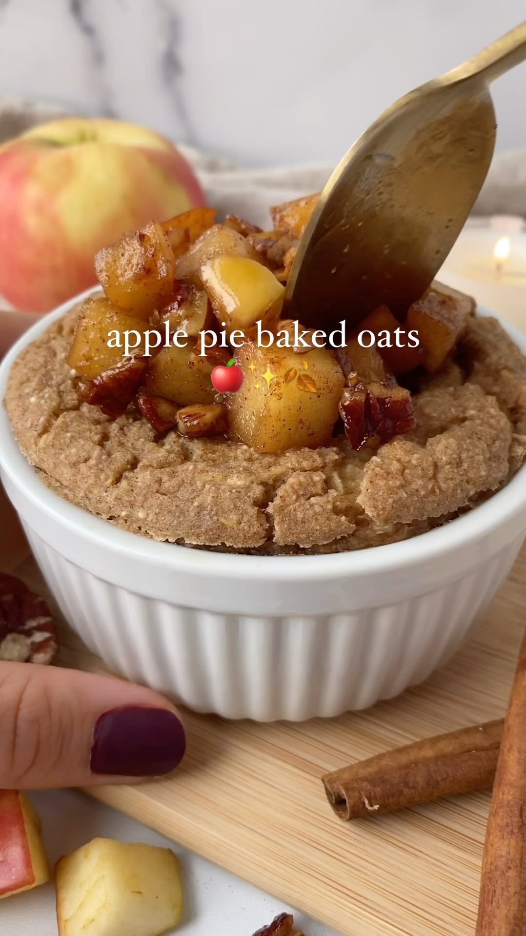 Apple Pie Baked Oats