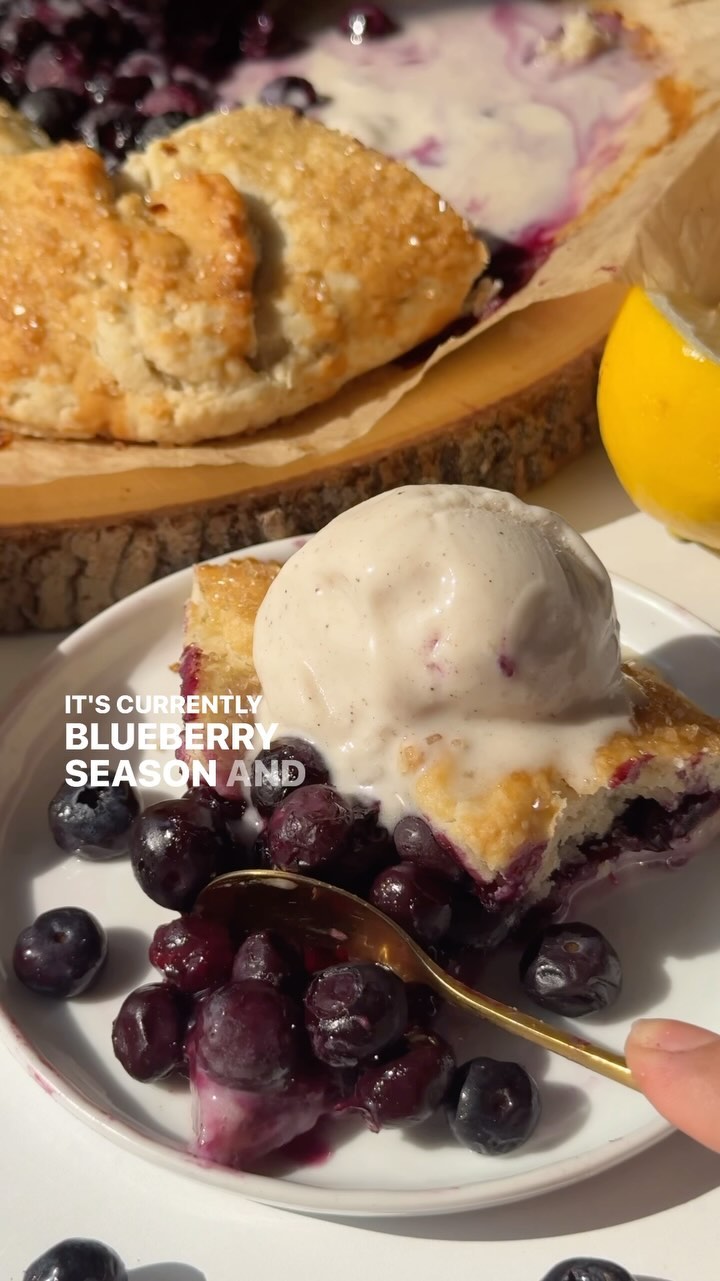 Homemade Vegan Blueberry Galette