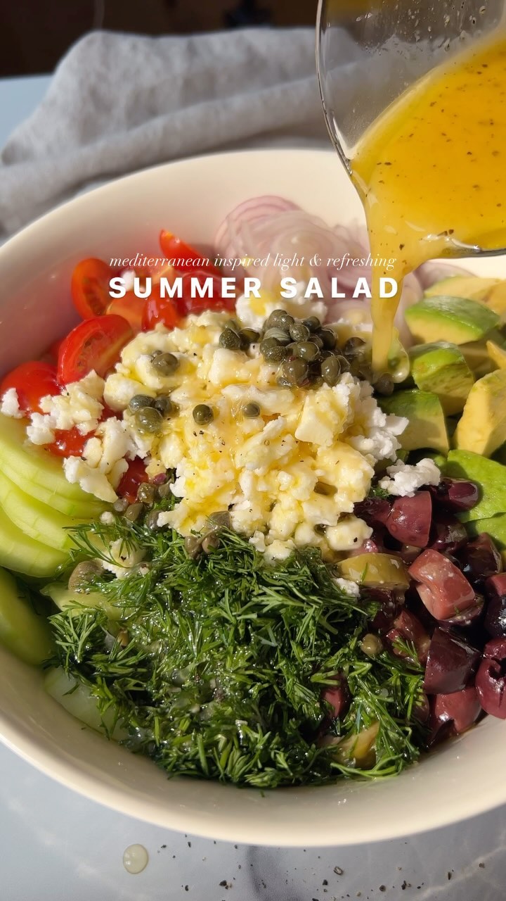 Vegan Mediterranean Inspired Salad
