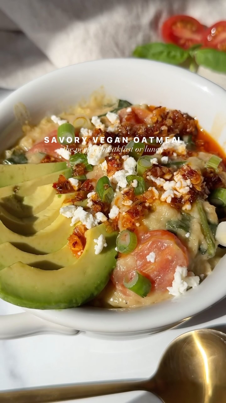 Savory Vegan Oats with Vegetables