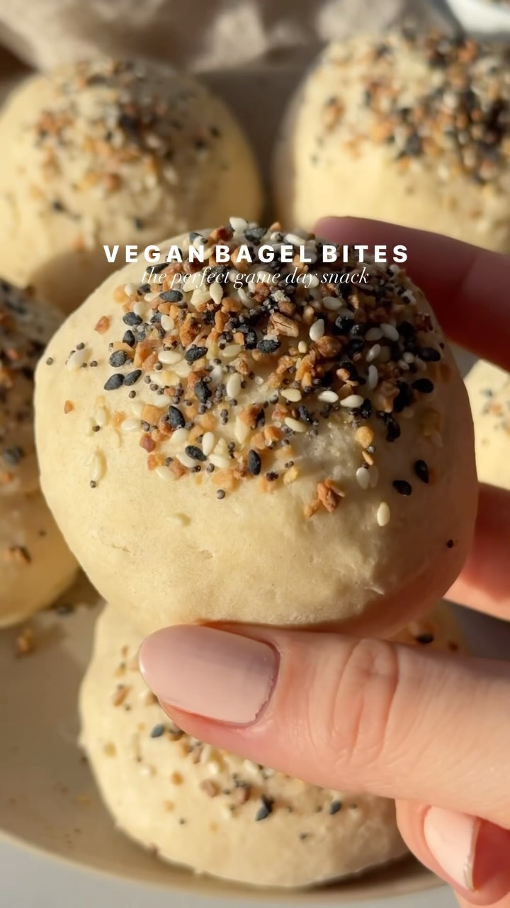 Homemade Vegan Bagel Bites