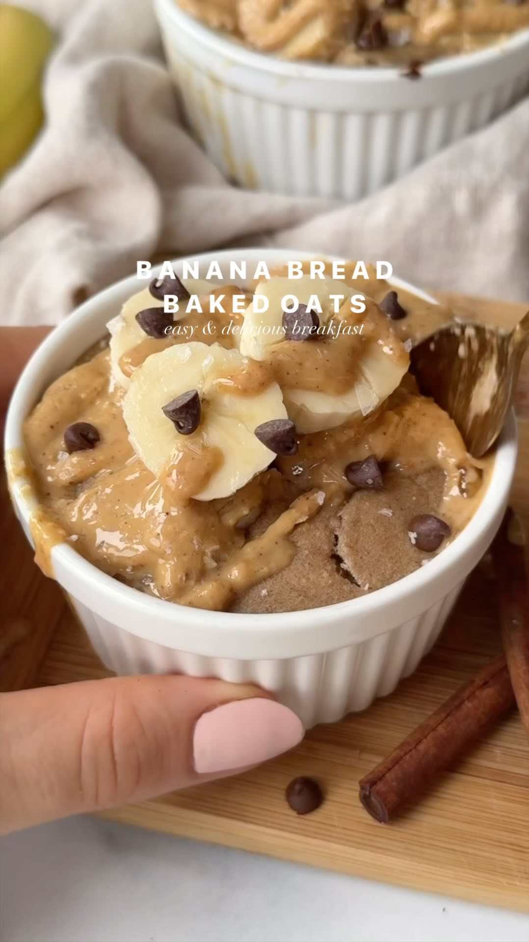 Banana Bread Baked Oats