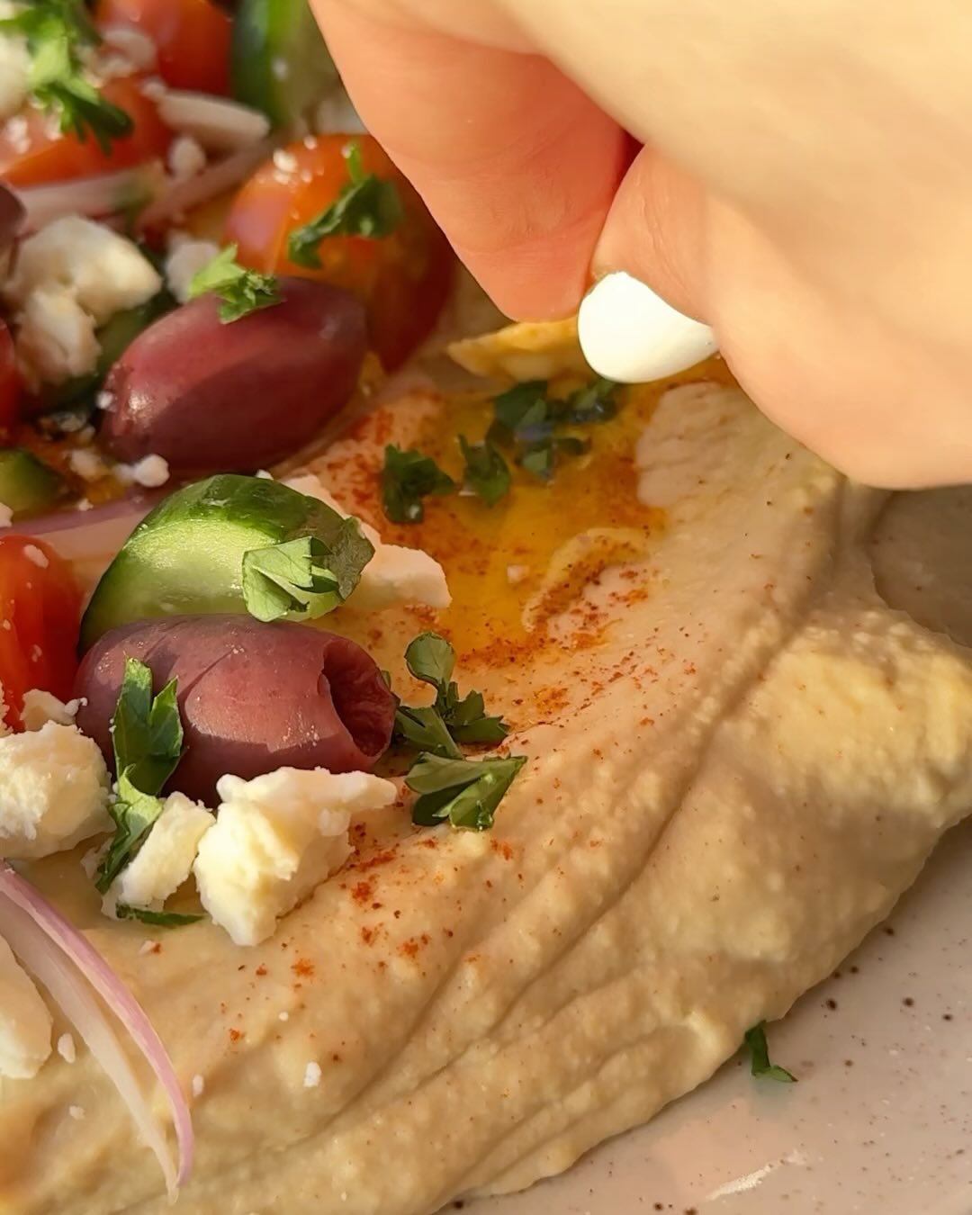 Homemade Hummus Bowl