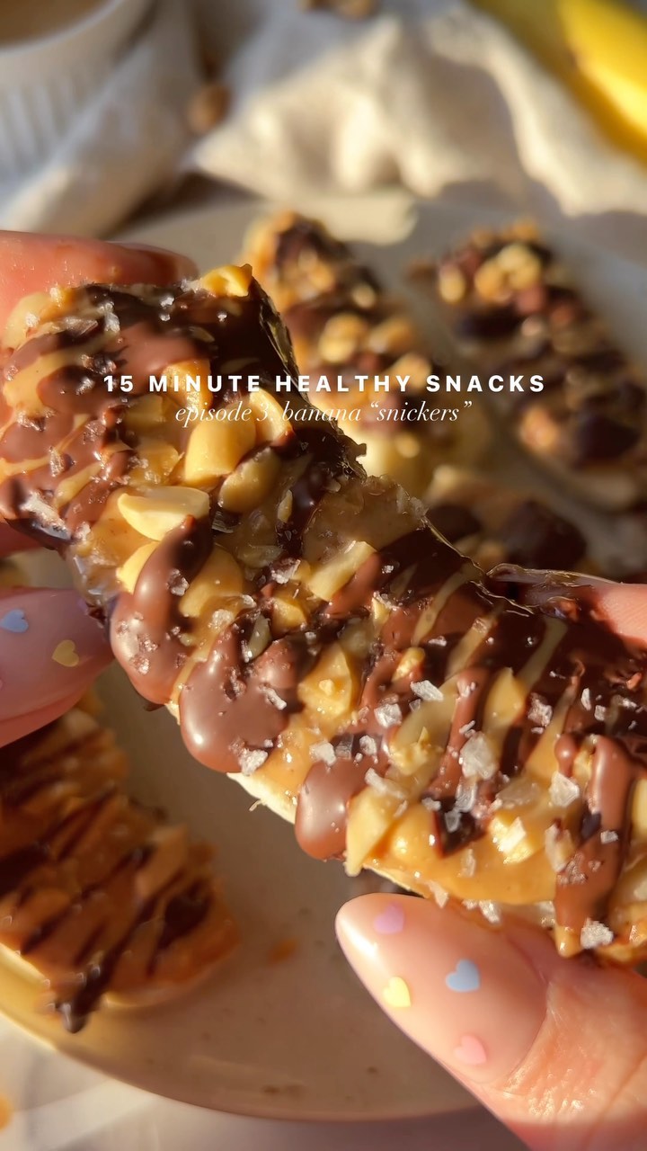 Homemade Banana Snickers Inspired Dessert