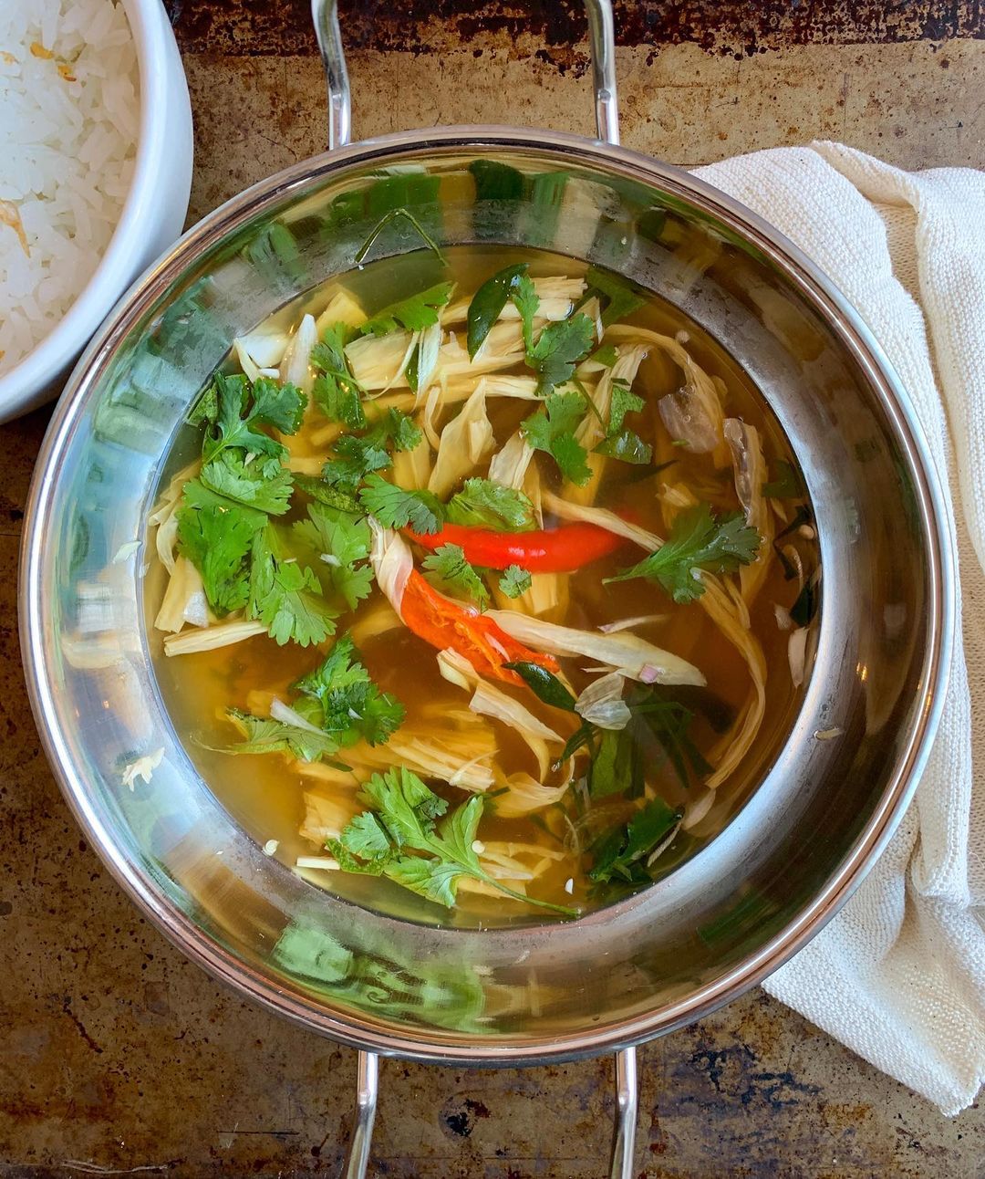 Tom Yum Soup with Tofu and Lemongrass