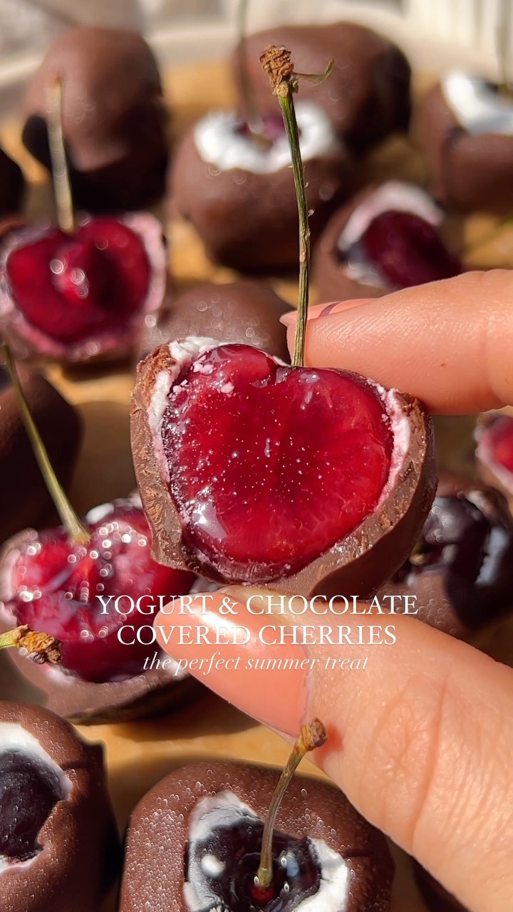 Yogurt-Dipped Chocolate Covered Cherries