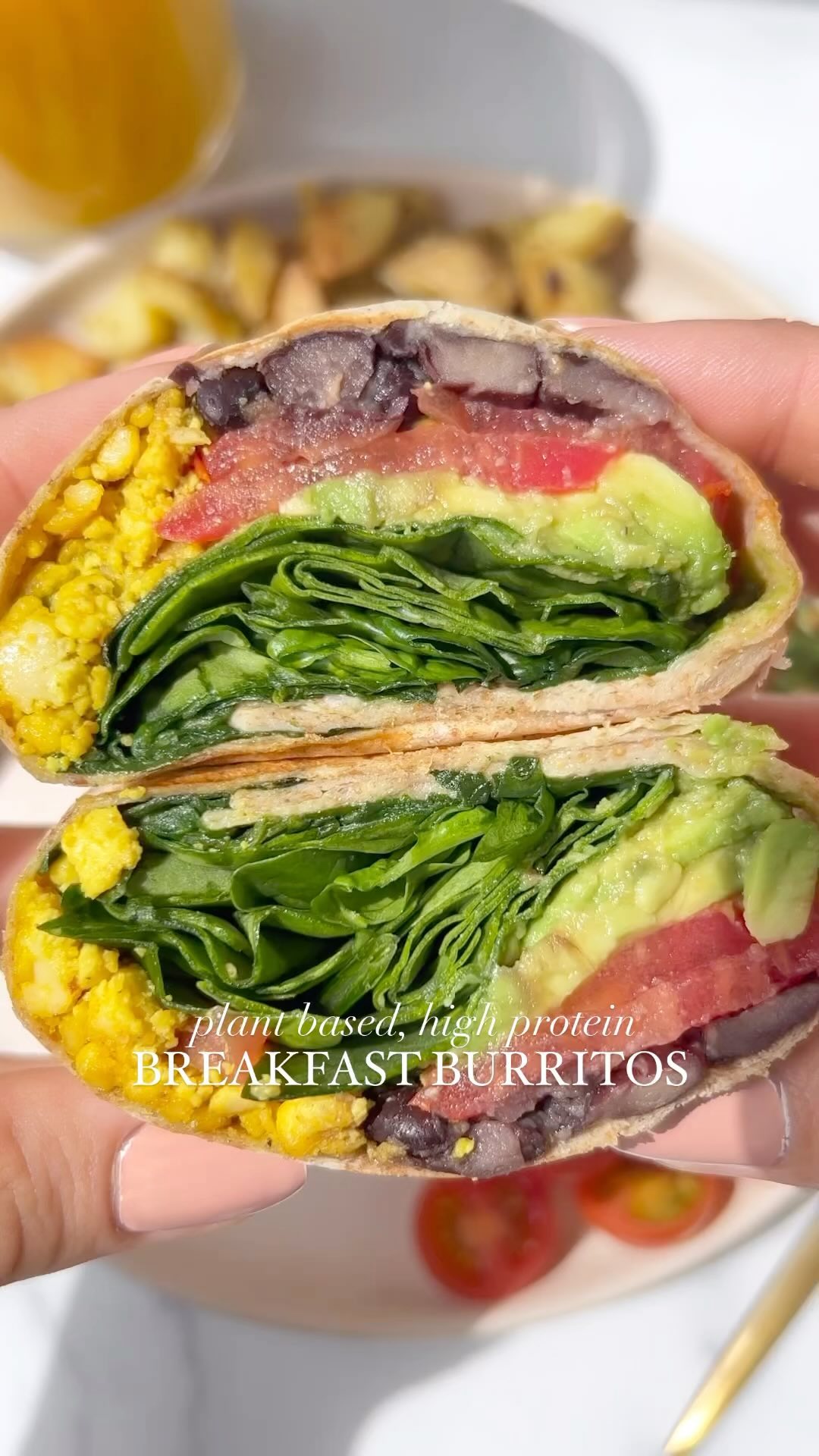 Vegan Breakfast Burritos with Tofu Scramble