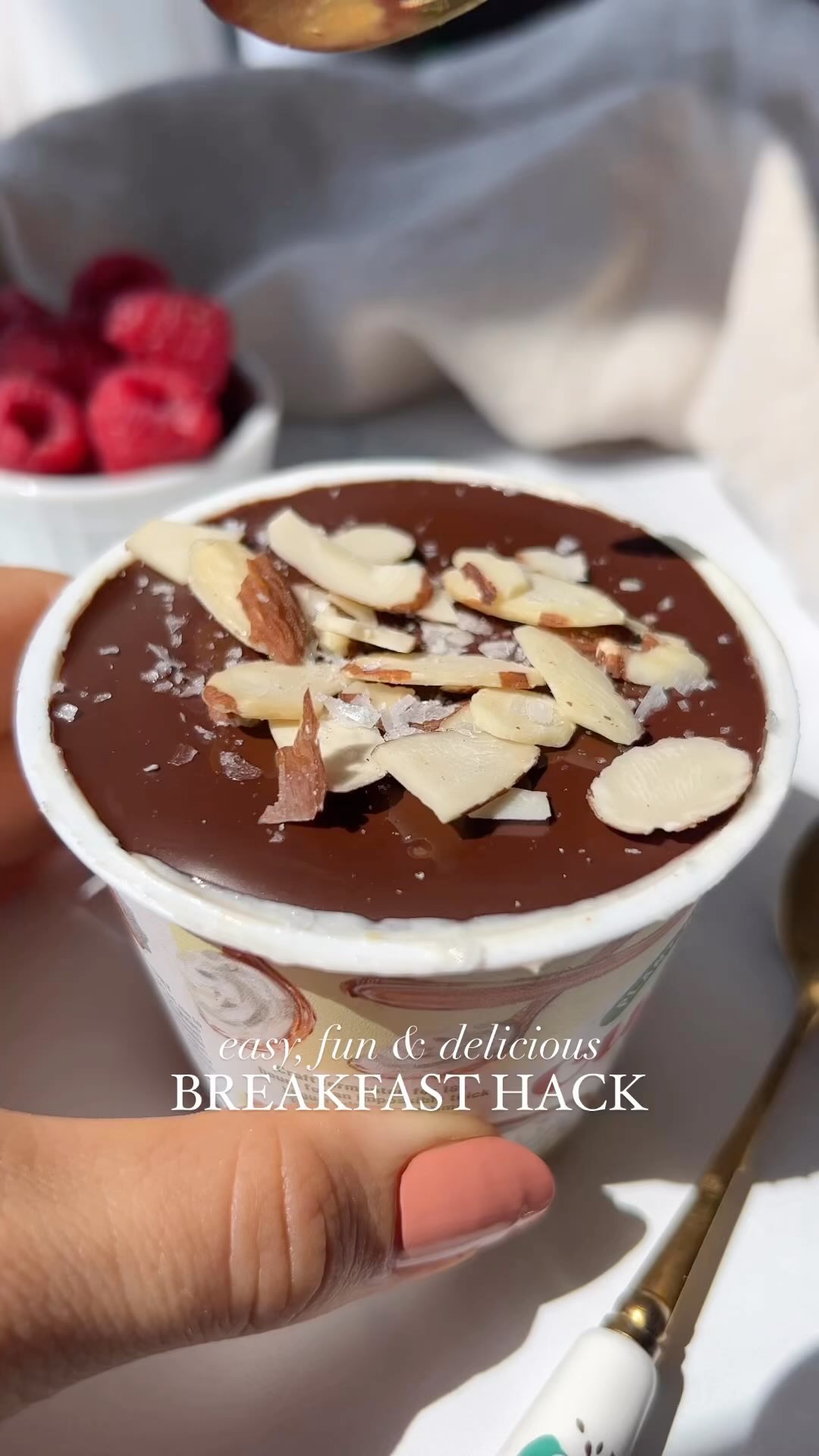 No-Bake Magic Shell Yogurt Dessert