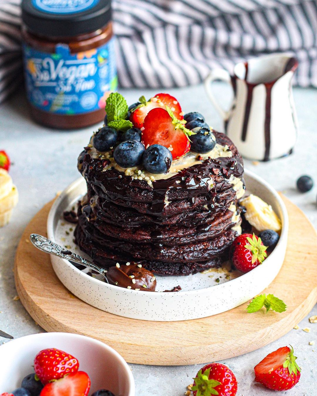 Vegan Gluten-Free Chocolate Pancakes