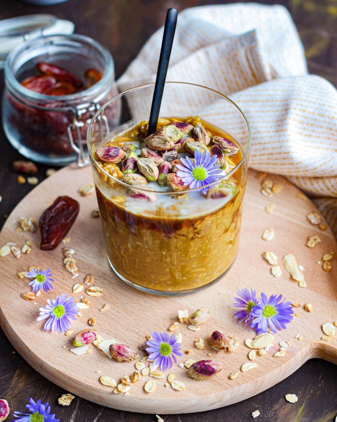 Healthy Baklava Overnight Oats