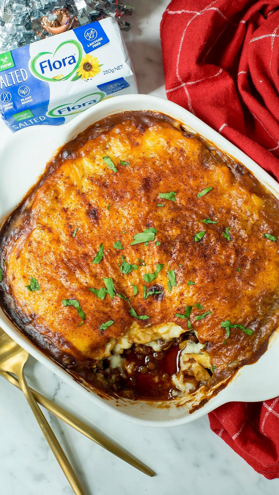 Veggie Loaded Lentil Shepherd’s Pie