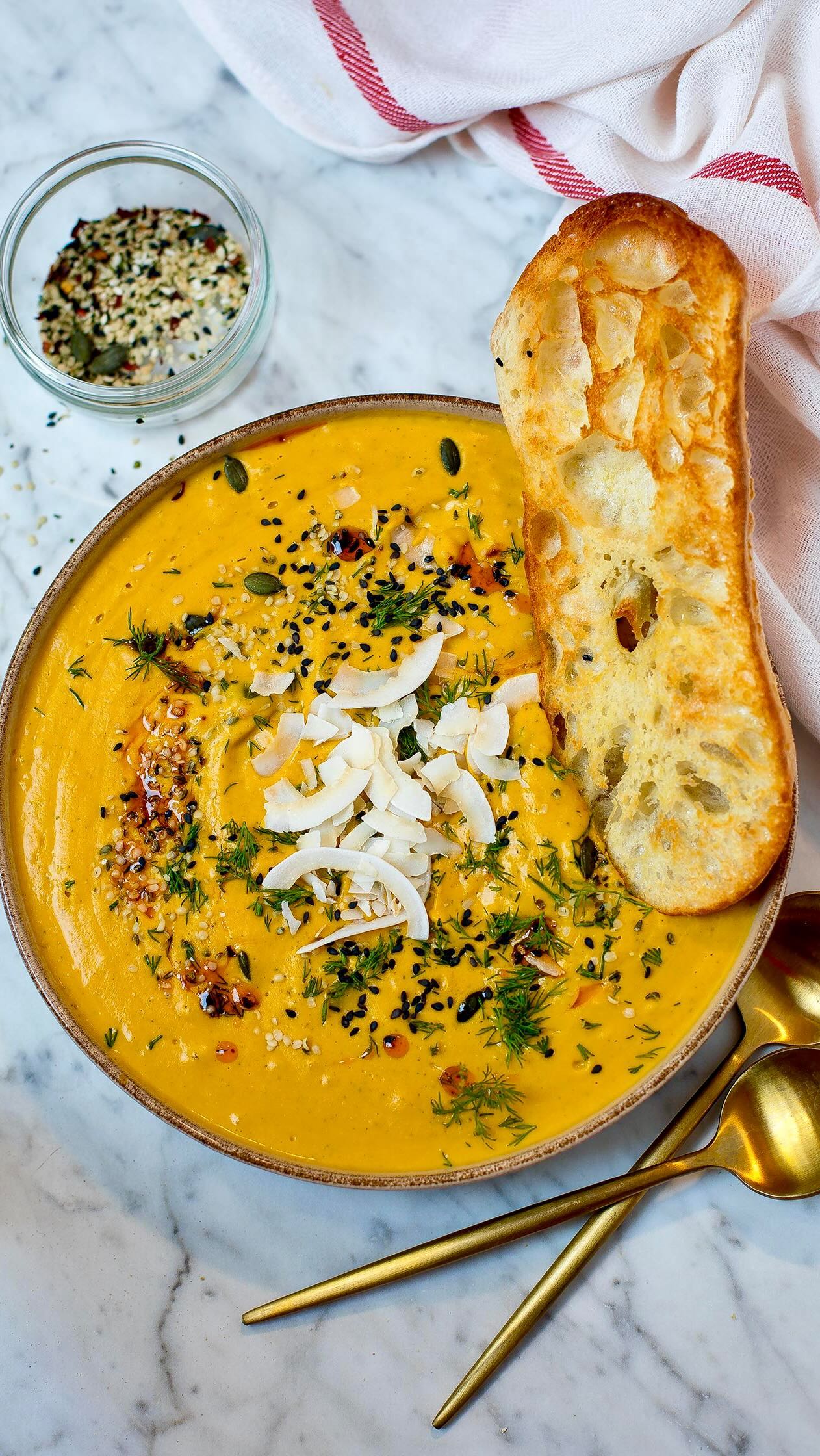Roasted Pumpkin and Ginger Soup