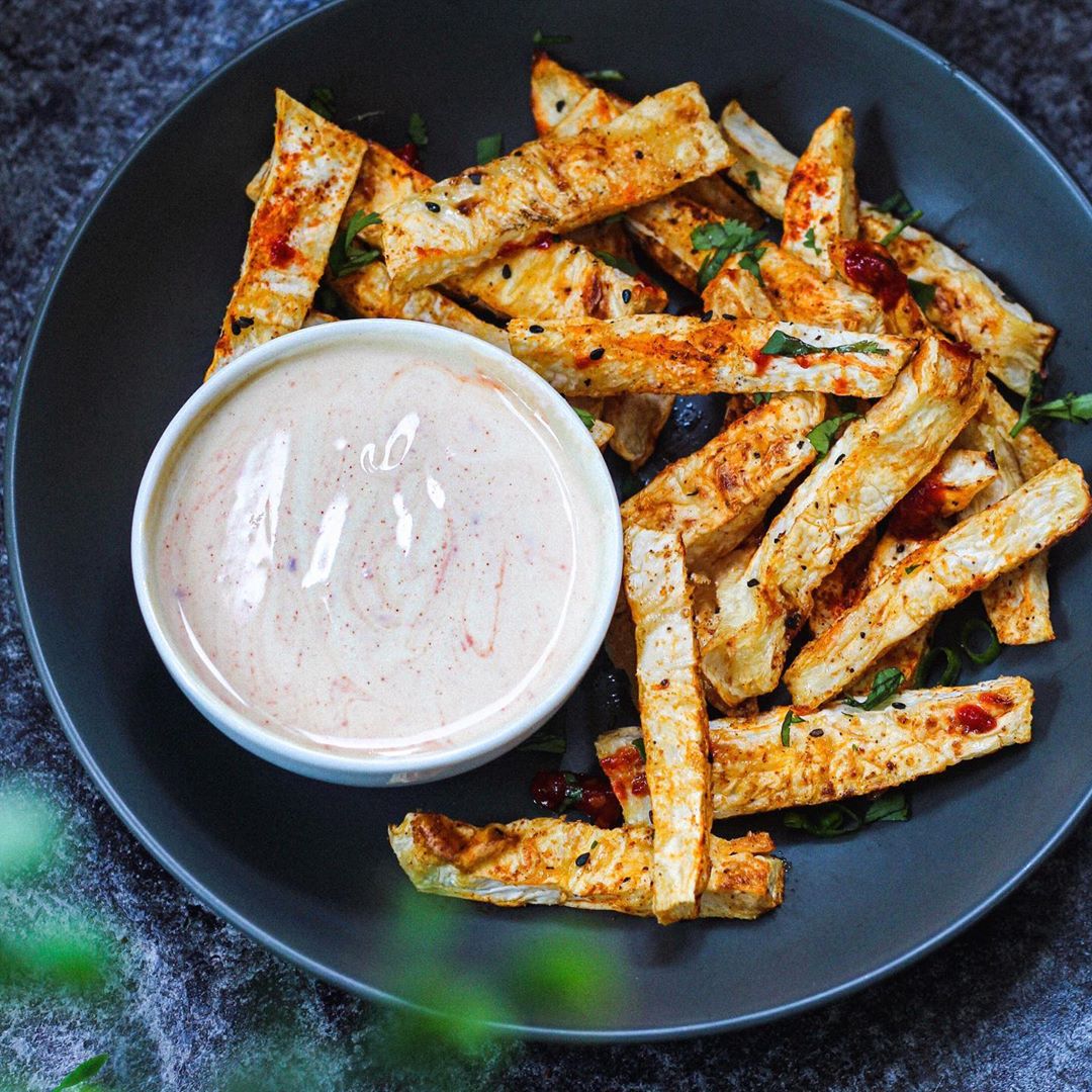 Easy Oven-Baked Veggie Fries with Dips