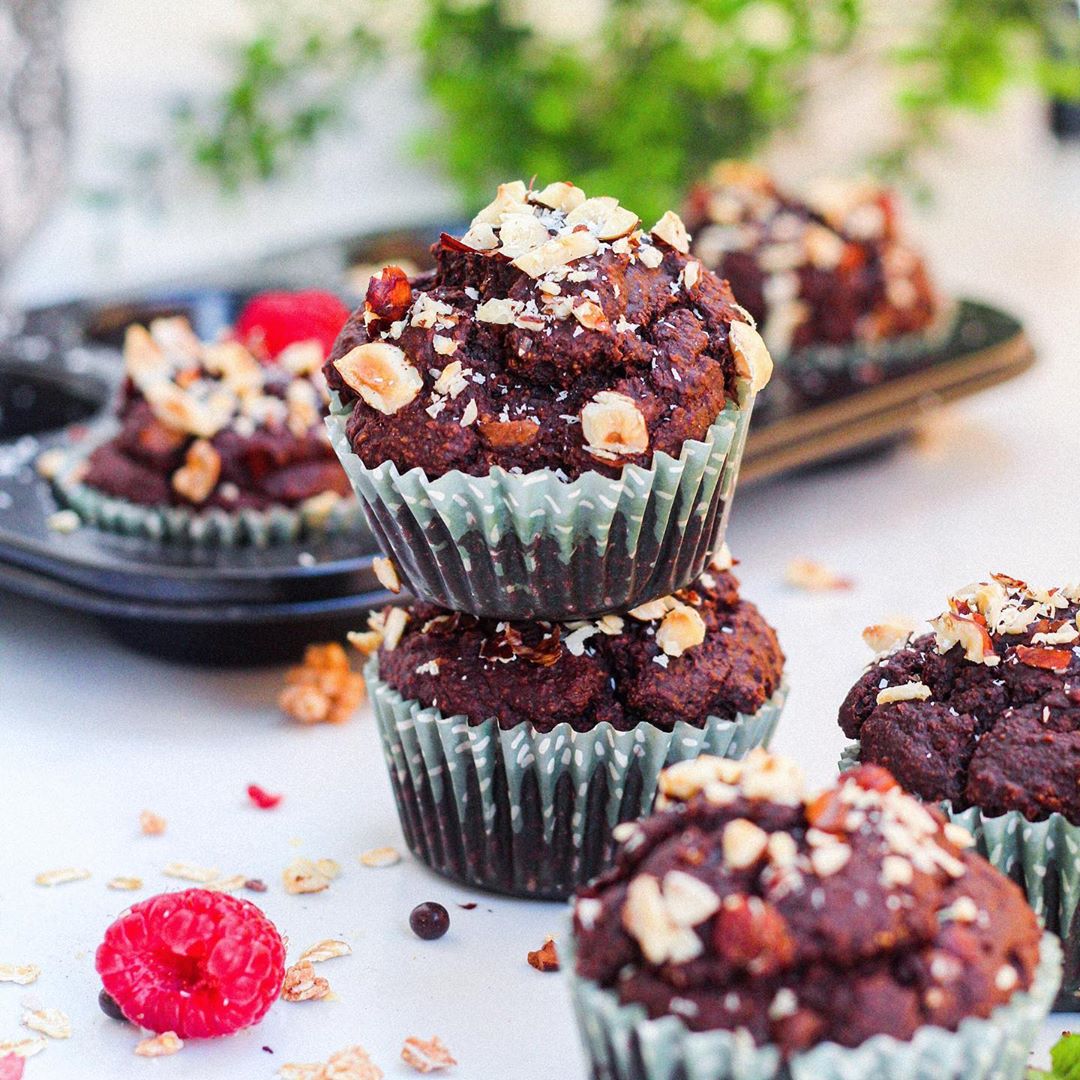 Moist Vegan Chocolate Muffins for Breakfast