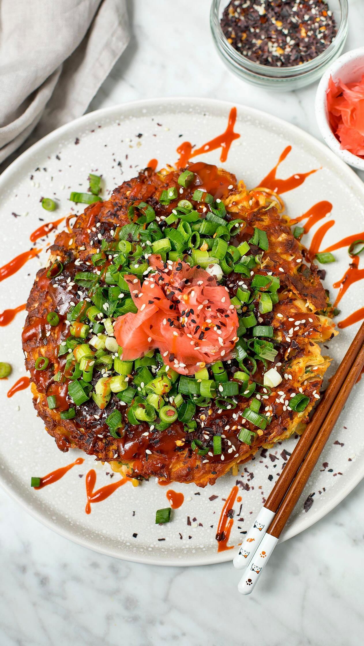 Hiroshima Style Noodle Okonomiyaki