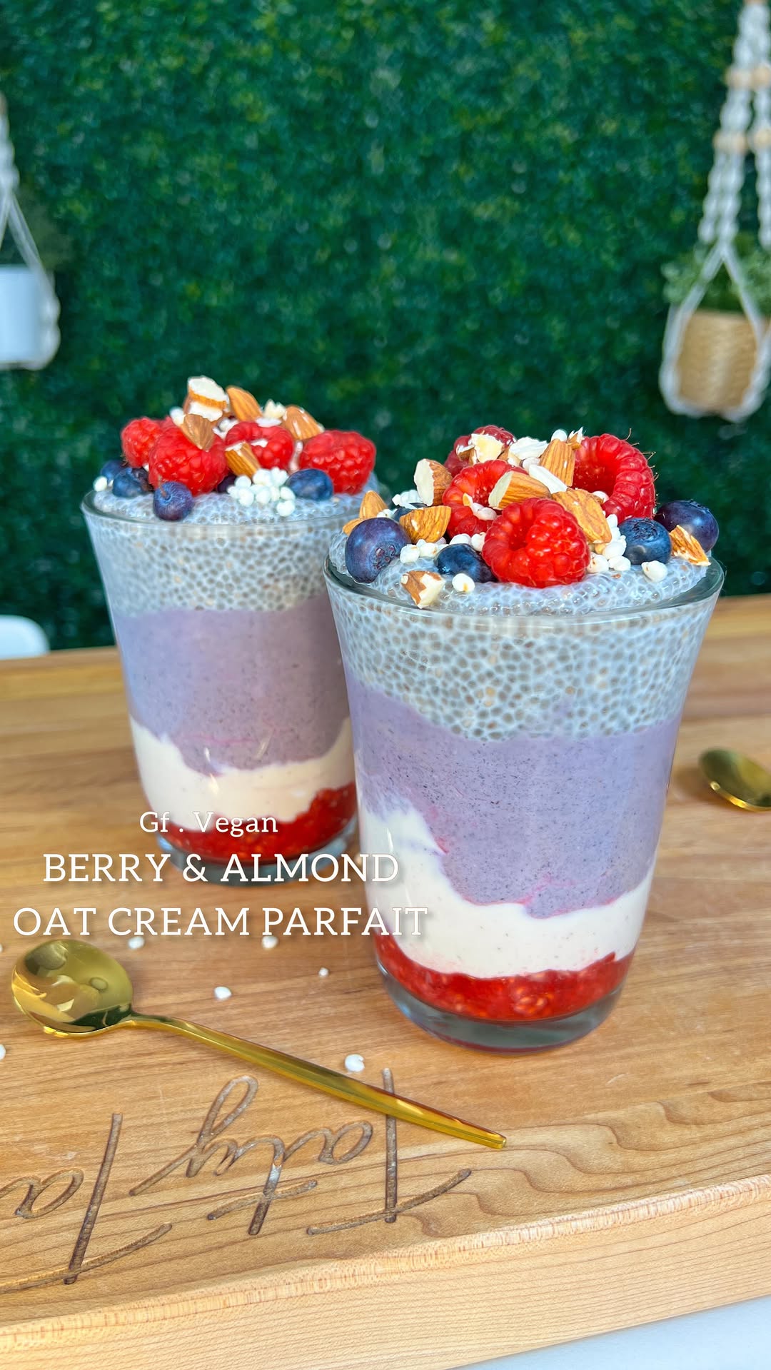 Berry and Almond Oat Cream Parfait