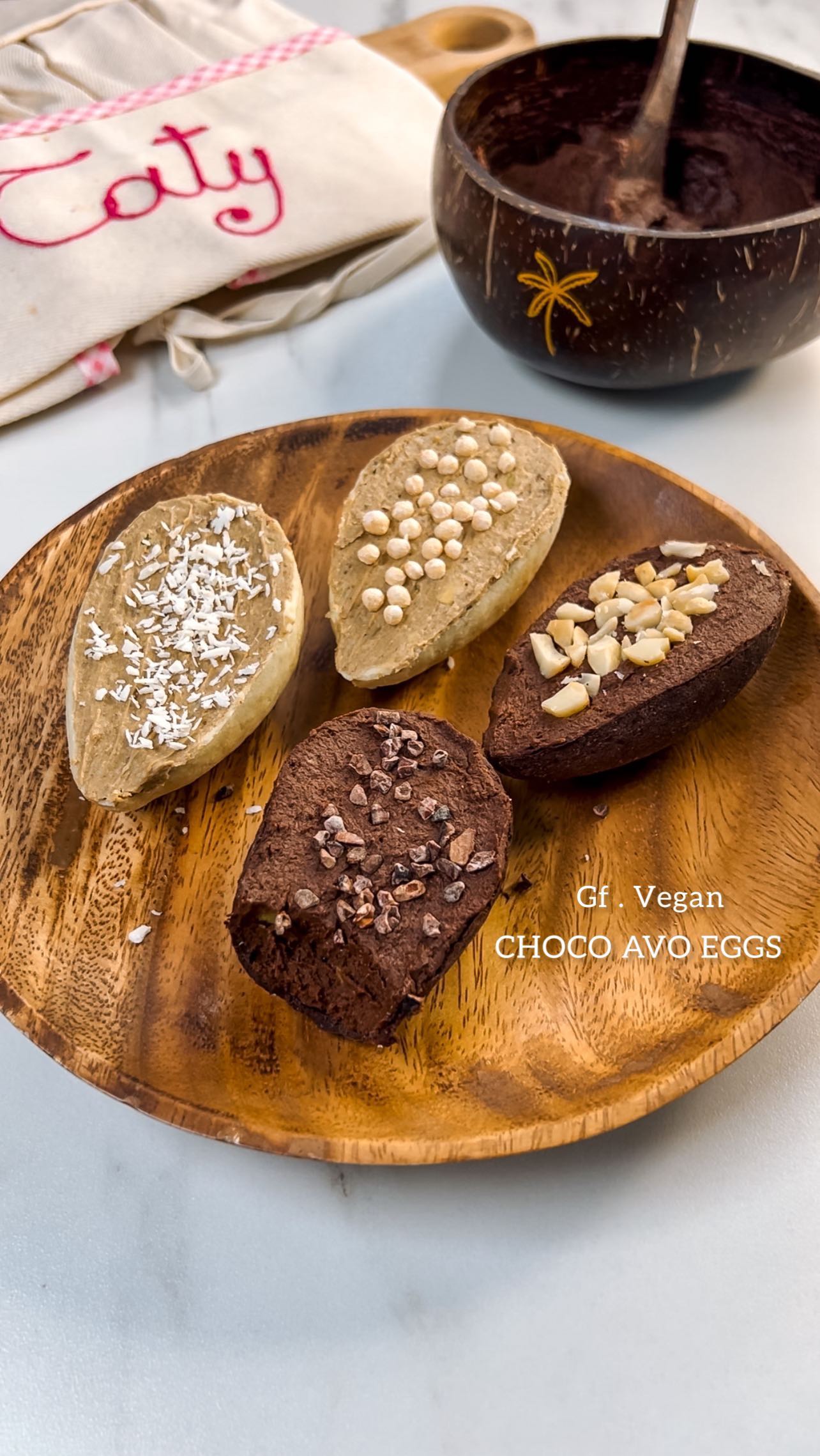 Easter Avocado Chocolate Eggs