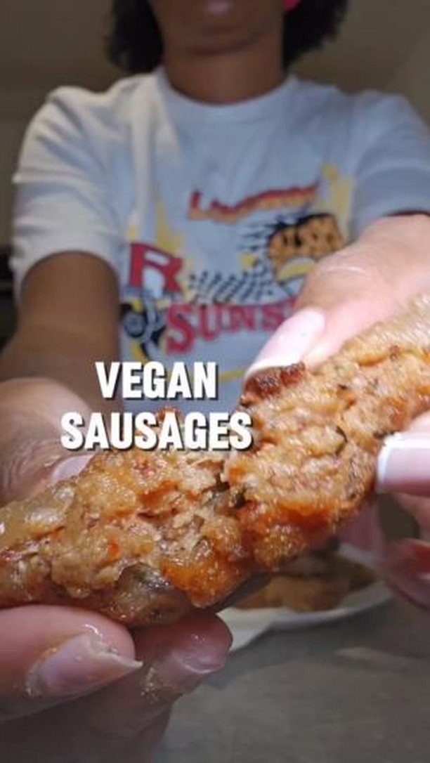 Rice Paper Wrapped Plant-Based Sausages