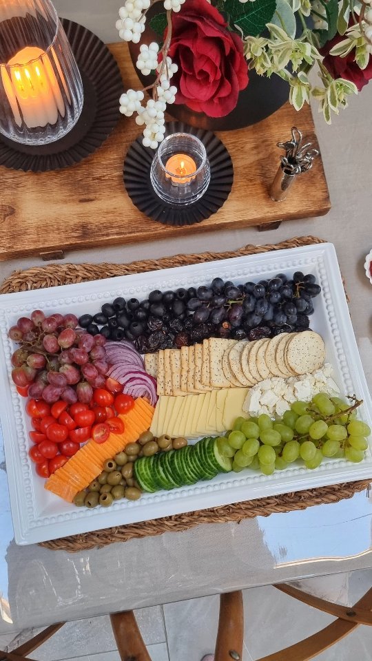 Palestinian-Inspired Cheese and Fruit Board