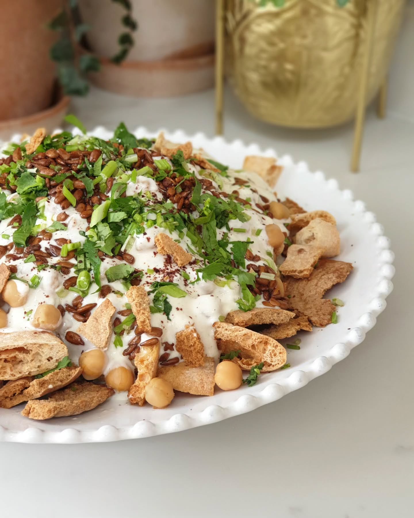 Levantine Fatteh with Chickpeas and Pita