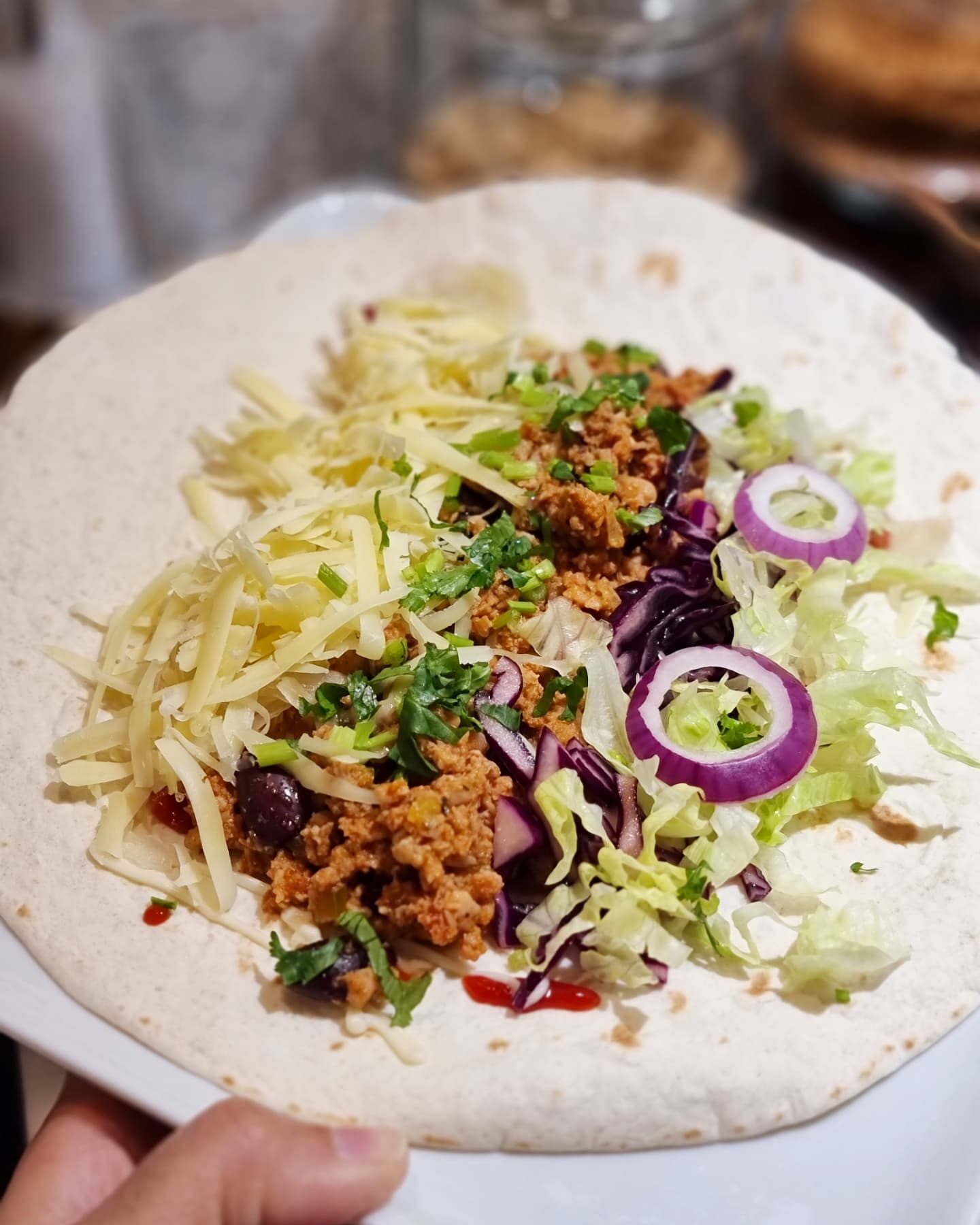 Spicy Chicken and Bean Tacos