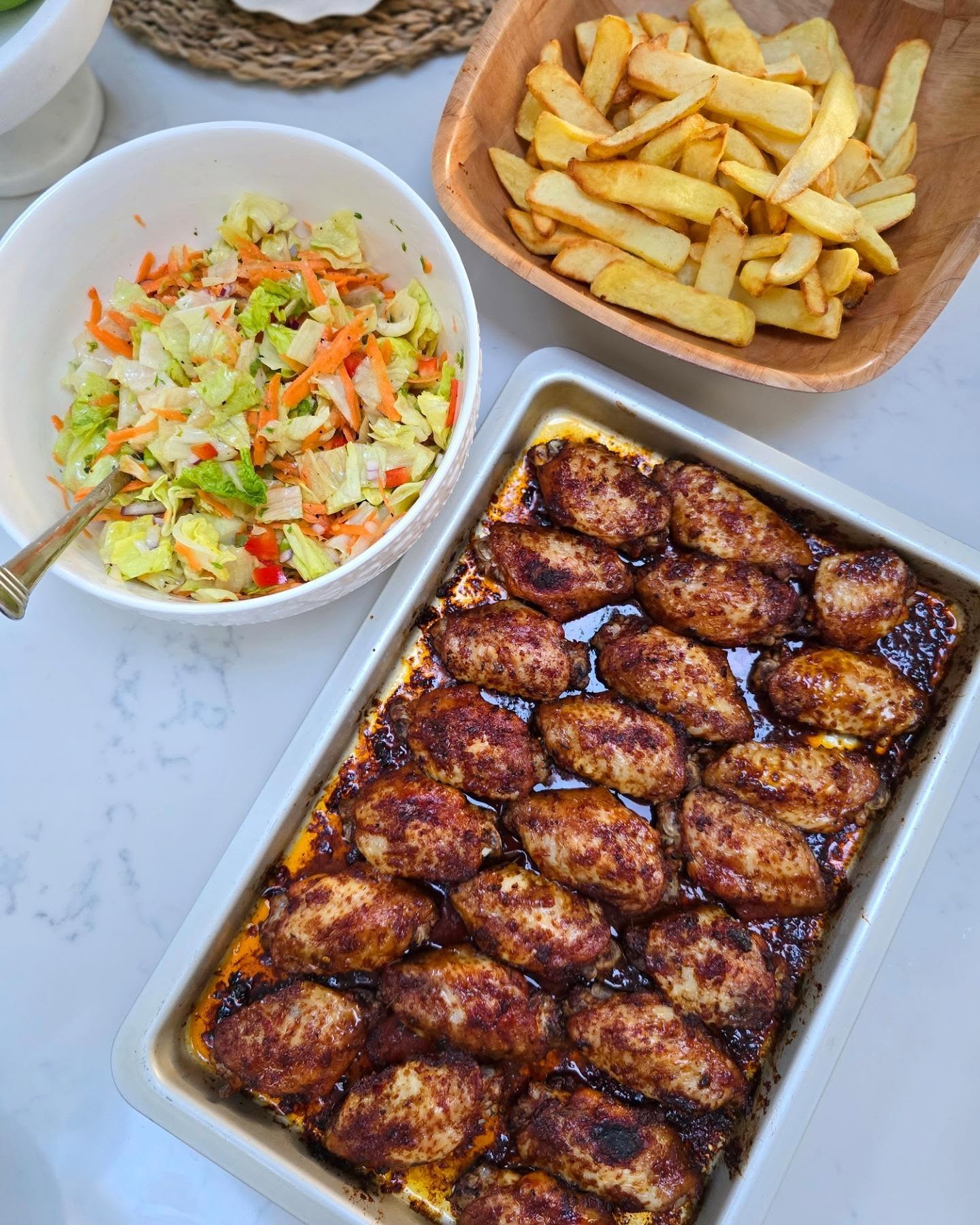 Ajvar Inspired Grilled Chicken Wings