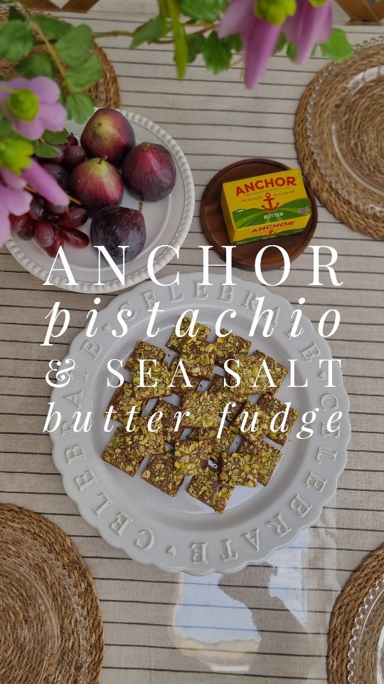 Pistachio and Sea Salt Butter Fudge