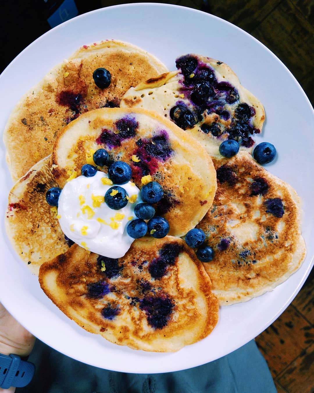 Blueberry Lemon Pancakes for a Refreshing Breakfast