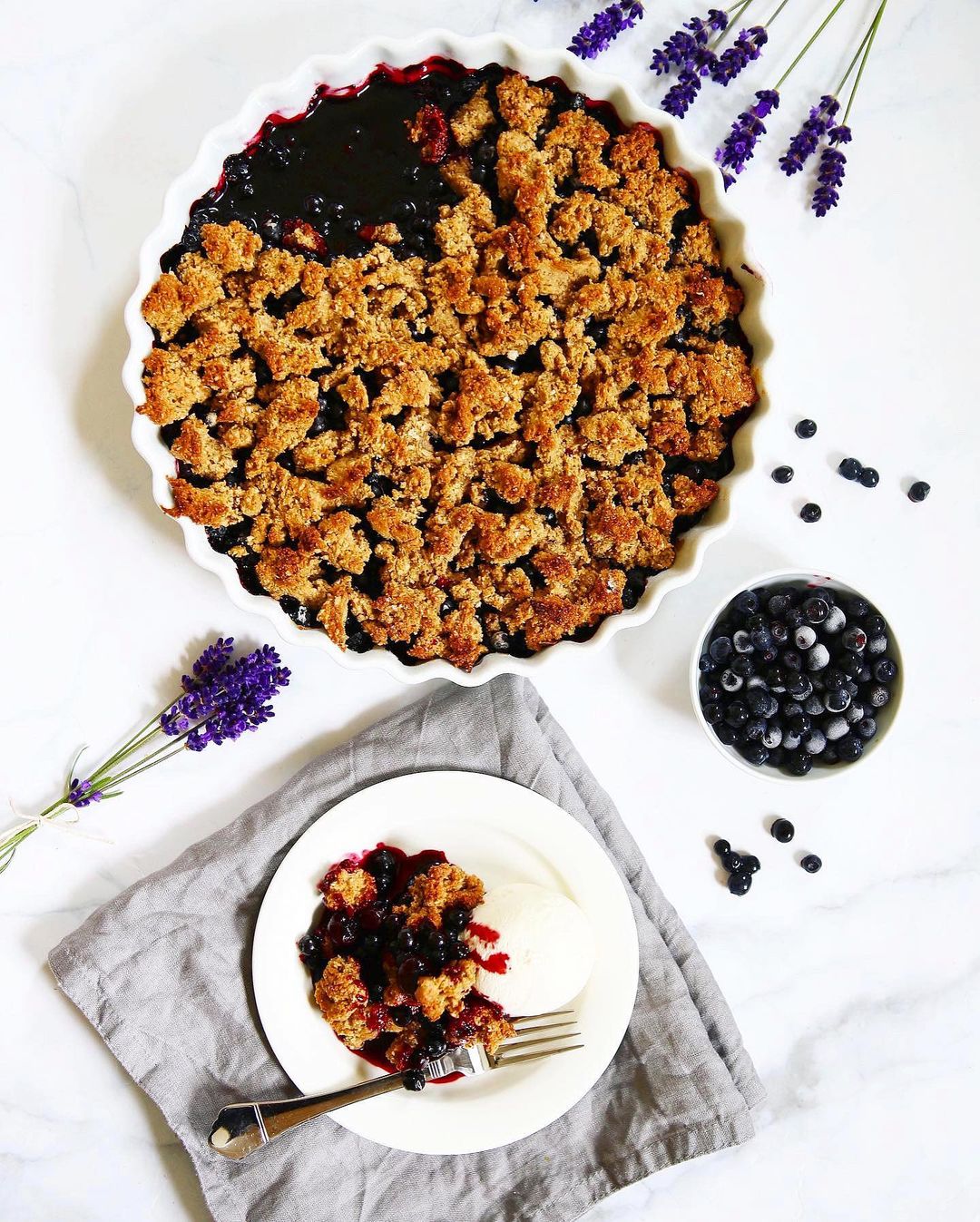 Blueberry Crumble Pie Recipe