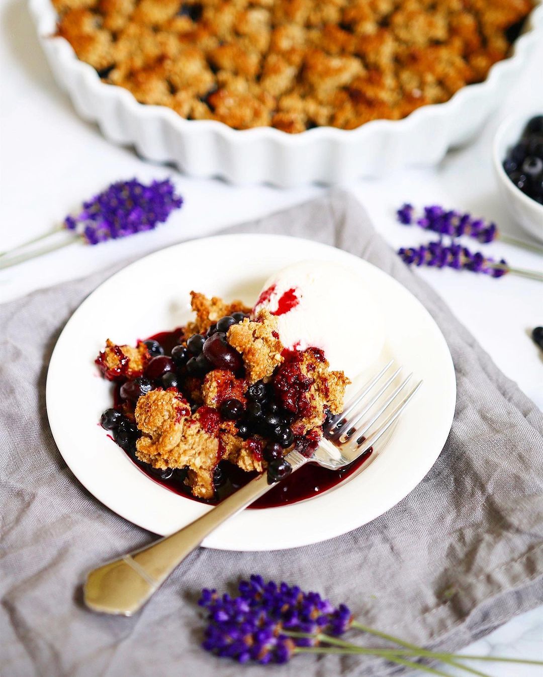 Blueberry Crumble Pie Recipe