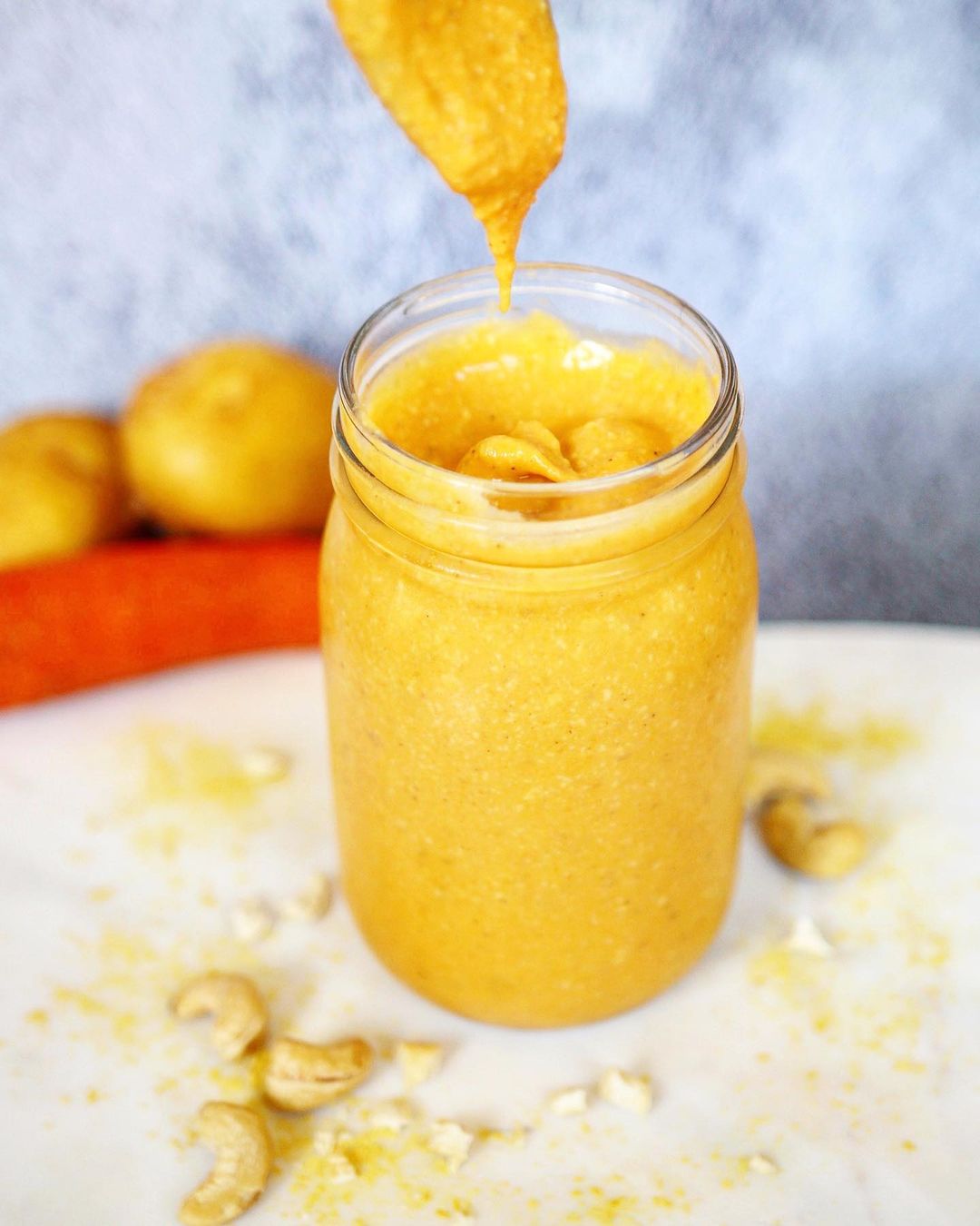 Vegan Cheese Sauce with Carrots and Potatoes