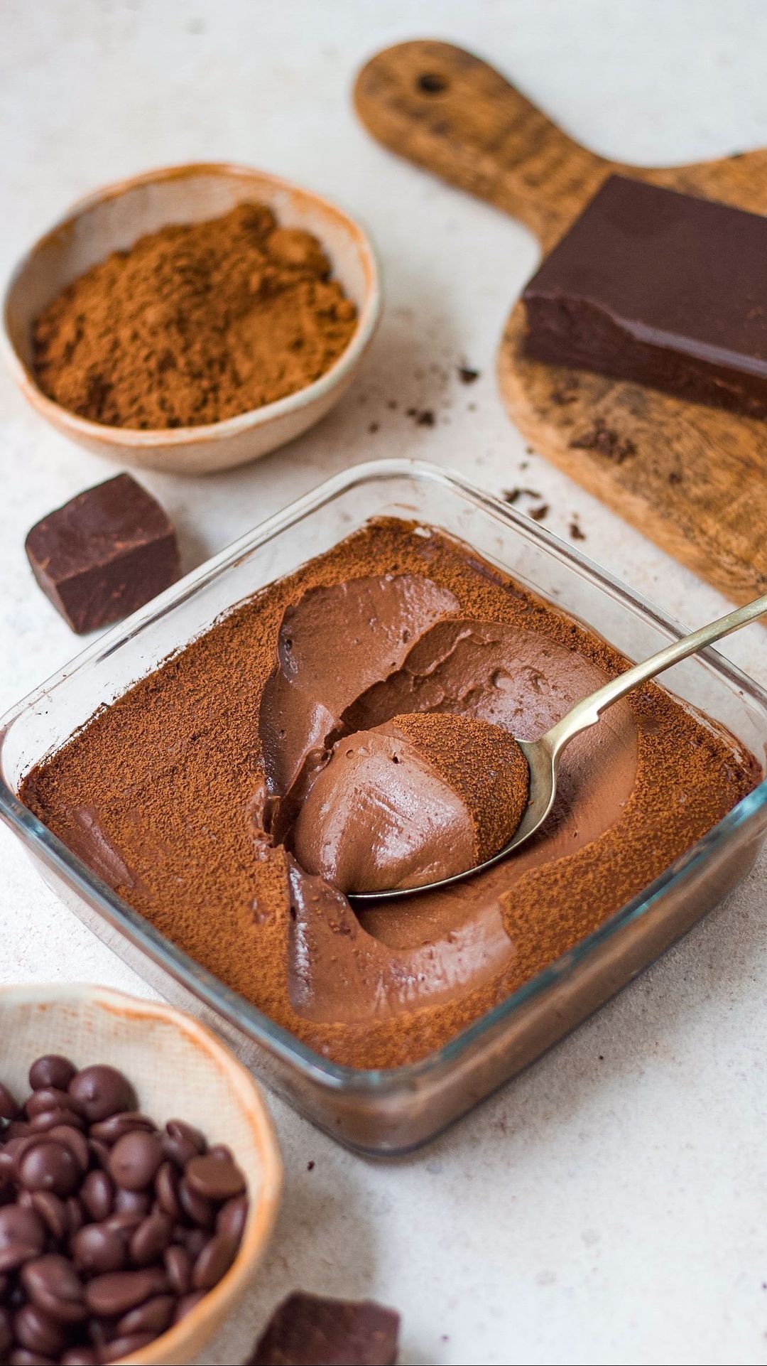 Chocolate Mousse from Leftover Rice