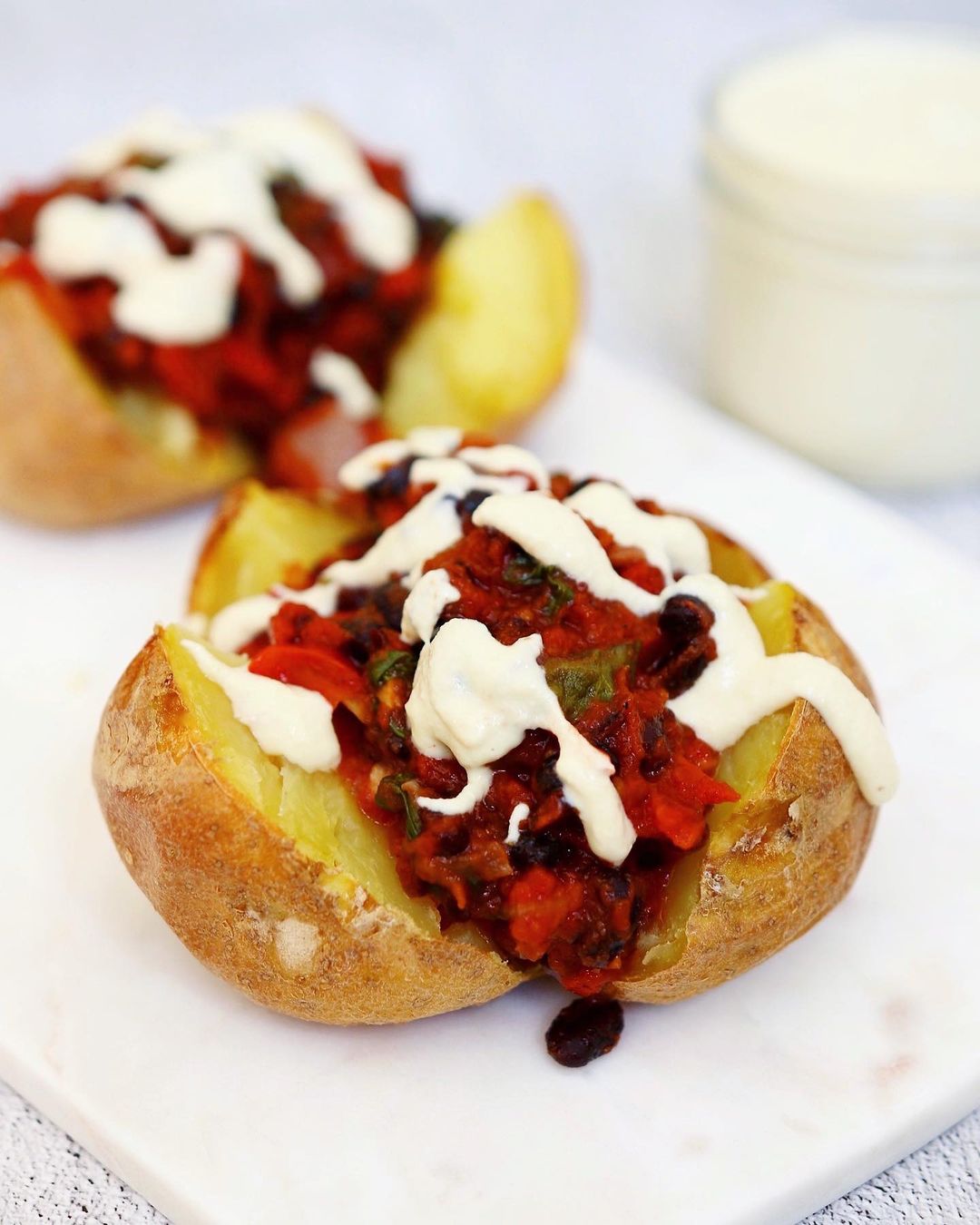 Baked Potatoes with a Nice Filling
