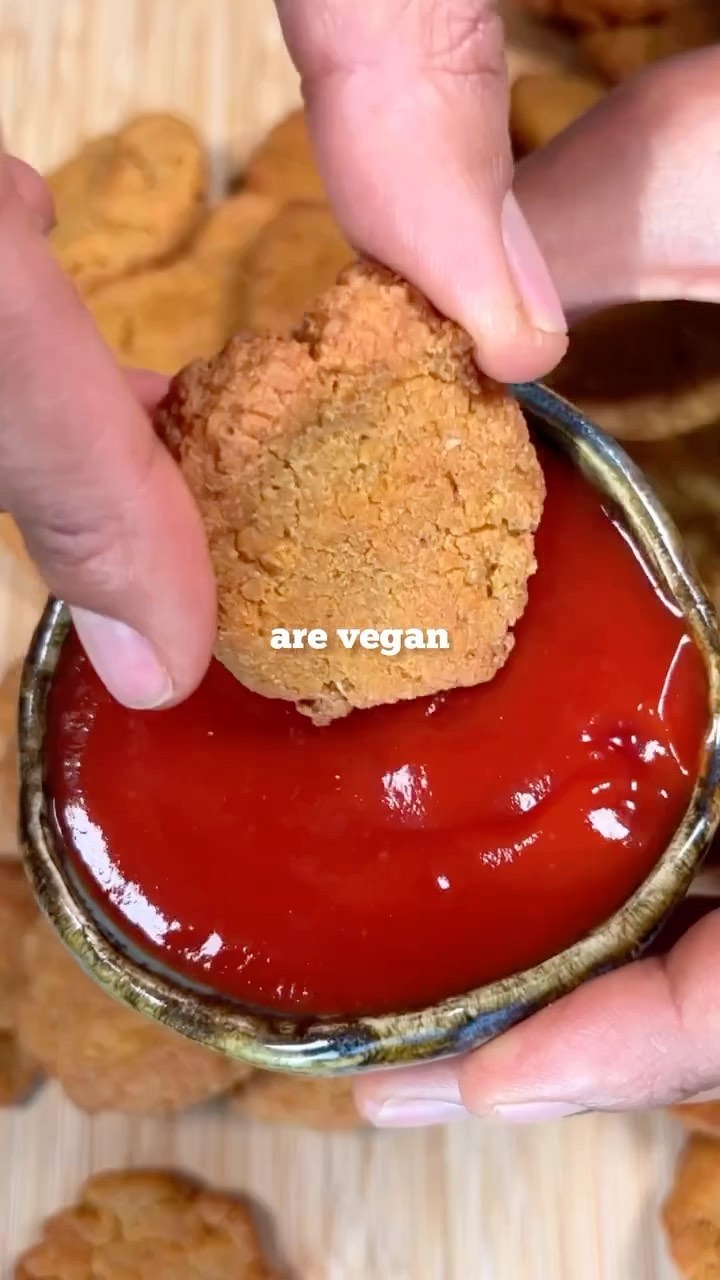Vegan Tofu Chickpea Chicken Nuggets