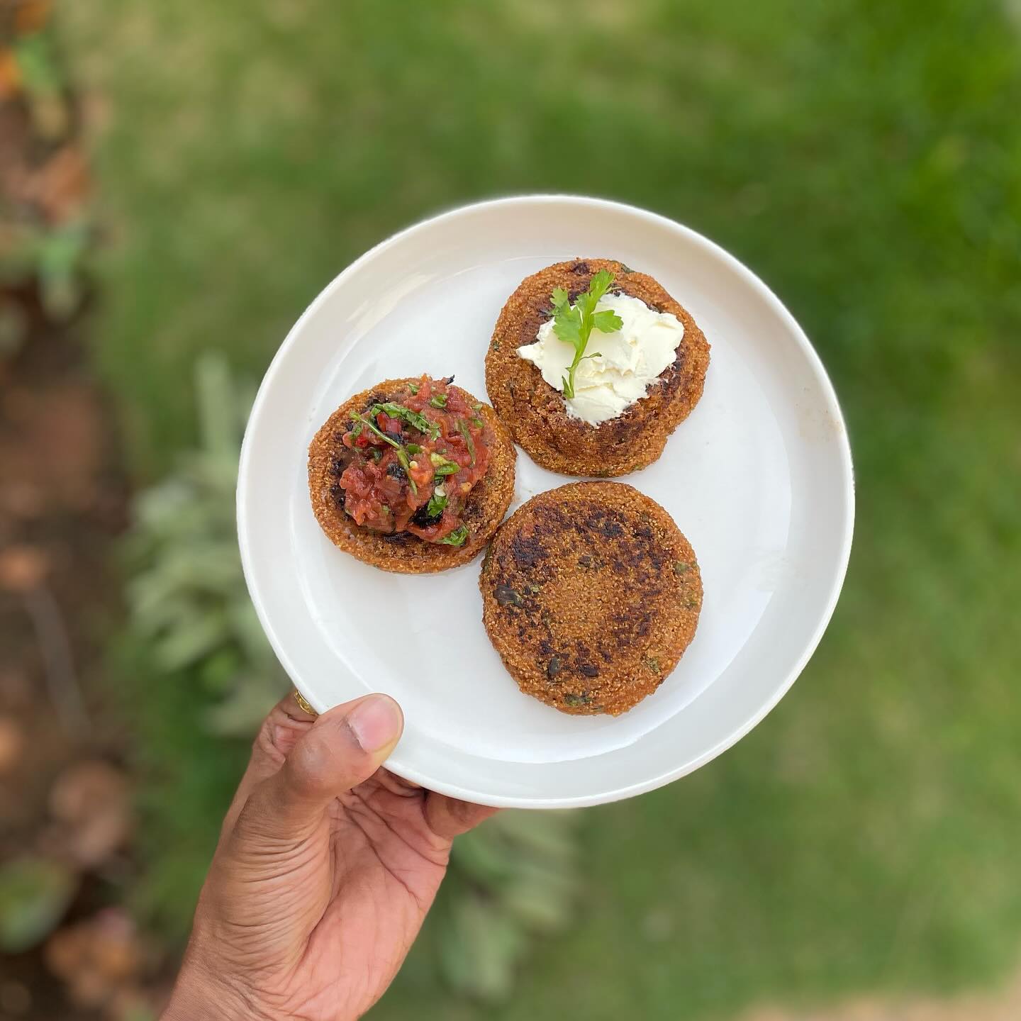 Amaranth Tikka with Indian Spices