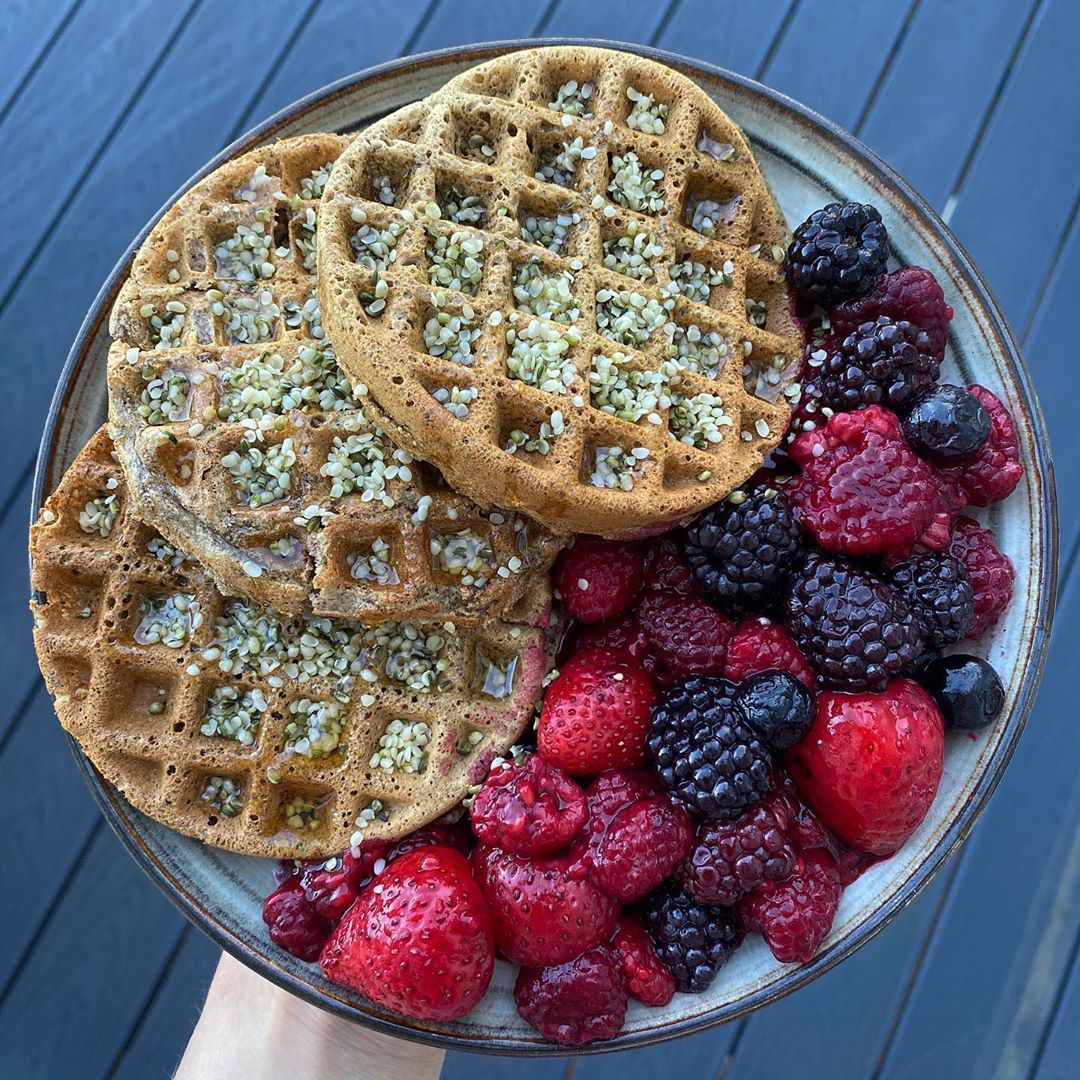 Buckwheat Waffles for Breakfast