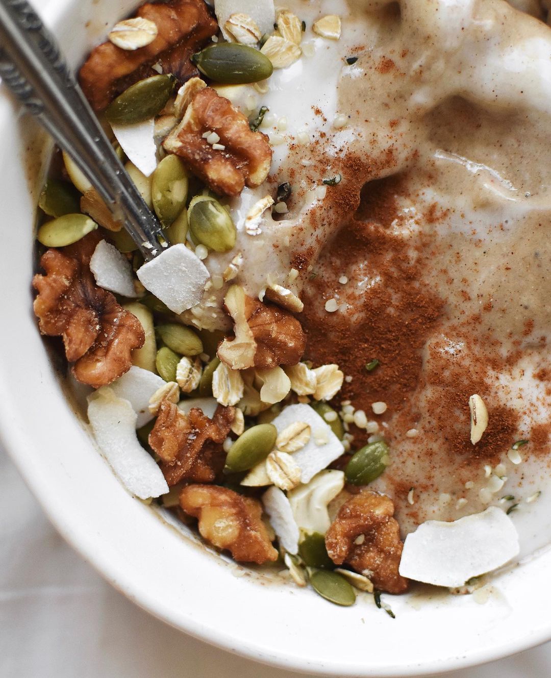 Chai Spiced Smoothie Bowl with Toppings